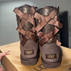 UGG Bailey Bow Glitter Winter Boots